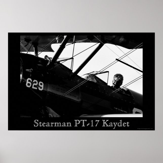 Poster Stearman PT- 17 Kaydet (Frente)