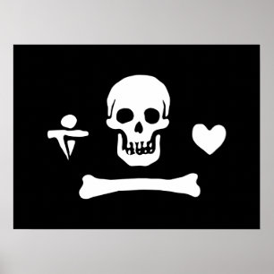 Poster Stede Bonnet Pirate Flag Jolly Roger