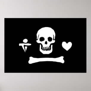 Poster Stede Bonnet Pirate Flag Jolly Roger