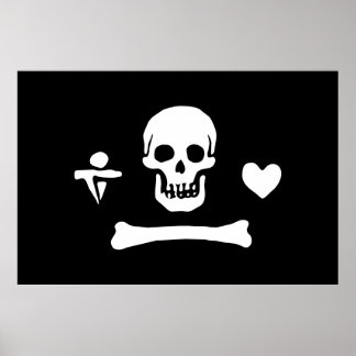 Poster Stede Bonnet Pirate Flag Jolly Roger