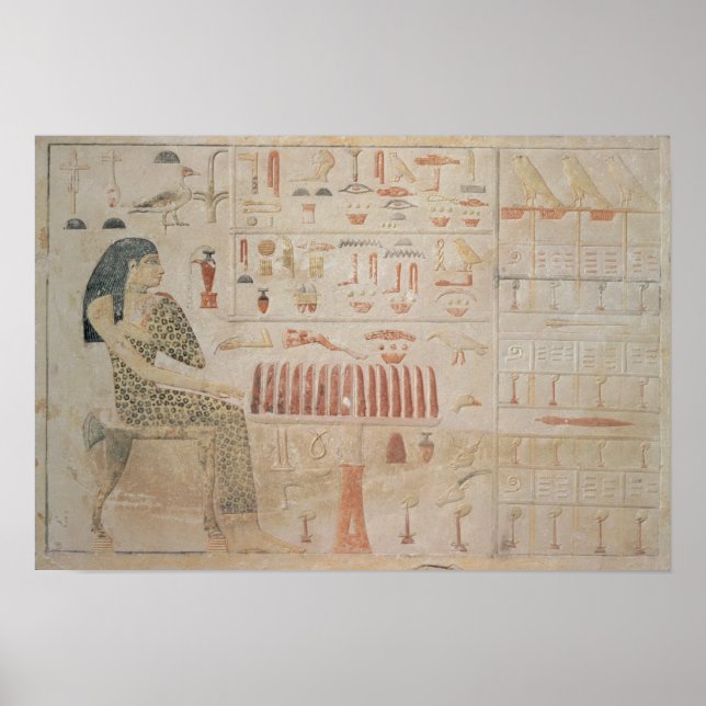 Poster Stela da Princesa Nefertiabet (Frente)