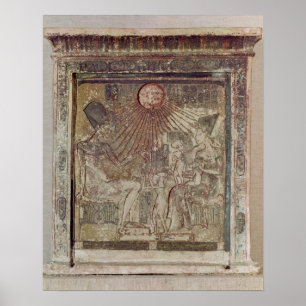 Poster Stela que descreve Aten que dá a vida e