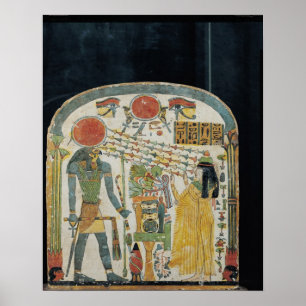 Pôster Stele da senhora Taperet antes de Re-Horakhty