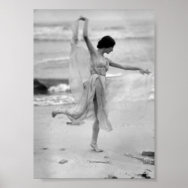 Poster Stella, Dancer, Beach, Vintage (Frente)