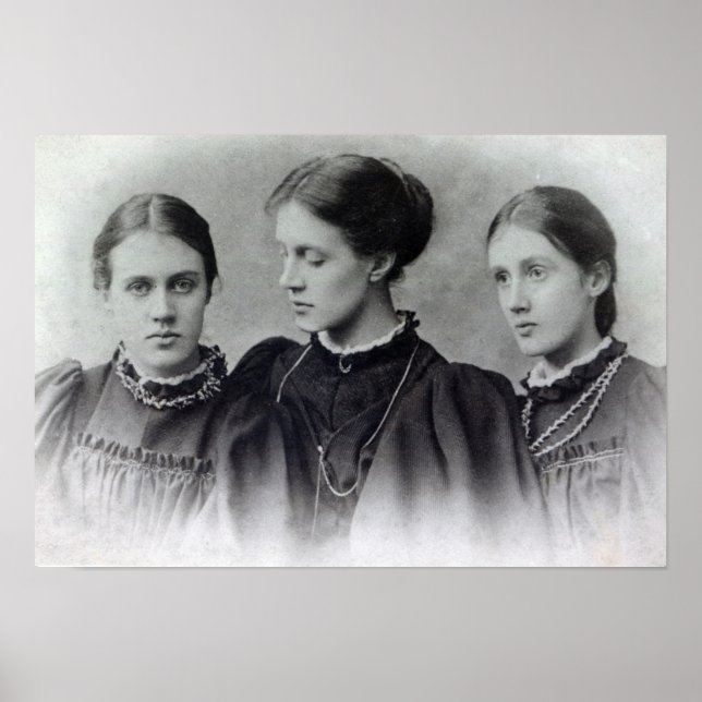 Pôster Stella, Vanessa e Virginia Stephen, c.1896 (Frente)
