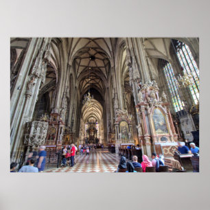 Poster Stephansdom, Viena Áustria
