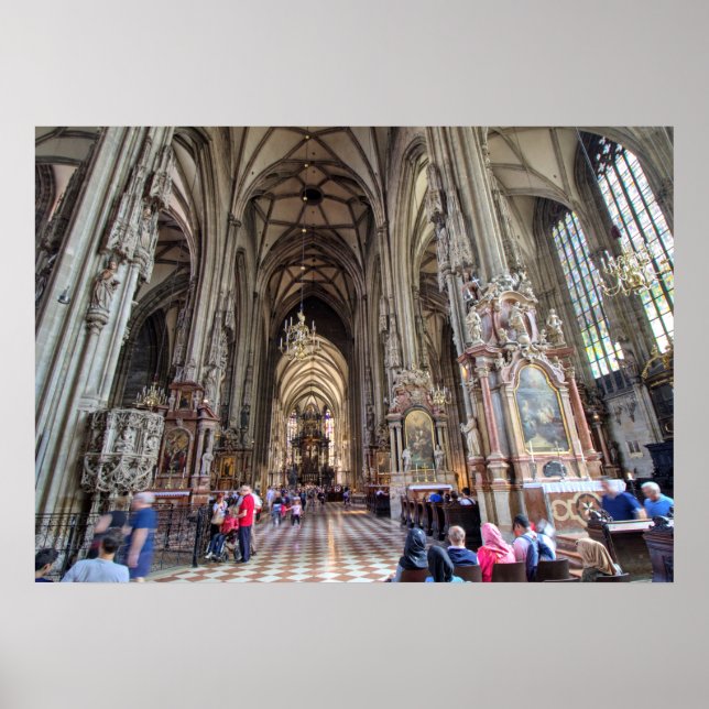 Poster Stephansdom, Viena Áustria (Frente)