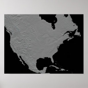 Pôster Stereoscopic view of North America