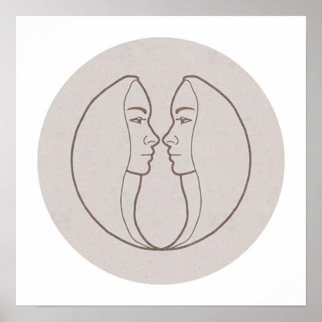 Poster Sternzeichen Zwilling -  (Frente)