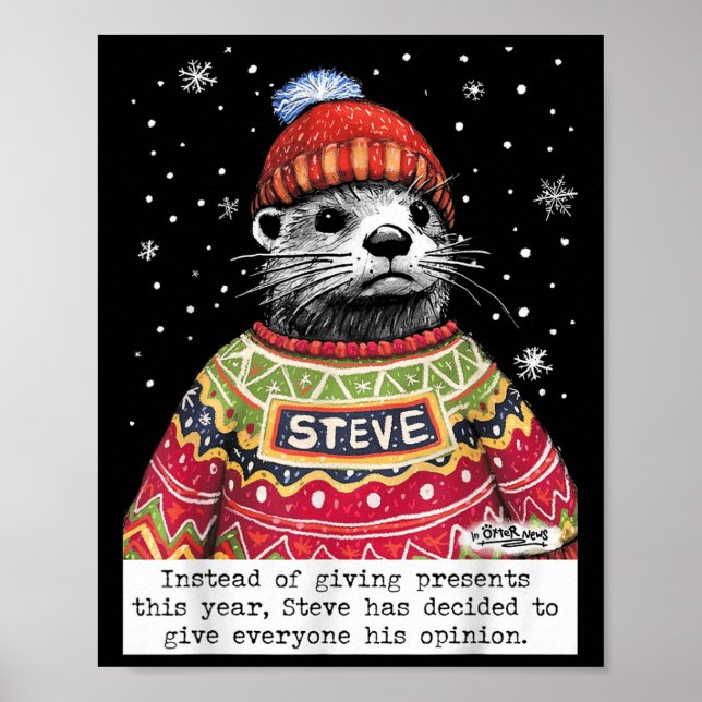 Poster Steve Otter Em vez de Dar Este Ano  (Frente)