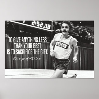 Poster Steve Prefontaine cita
