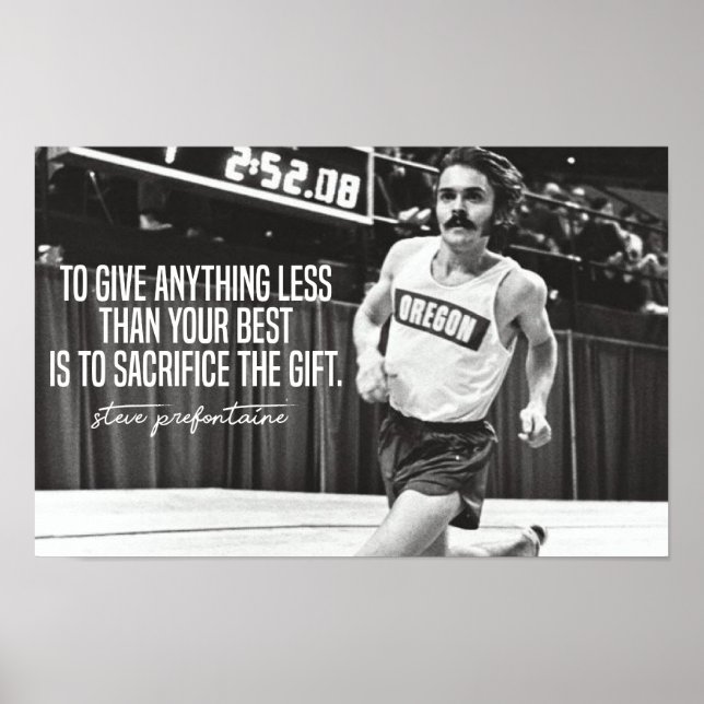 Poster Steve Prefontaine cita (Frente)