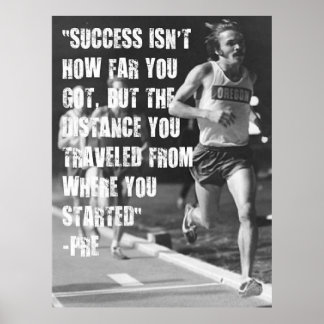 Poster Steve Prefontaine cita