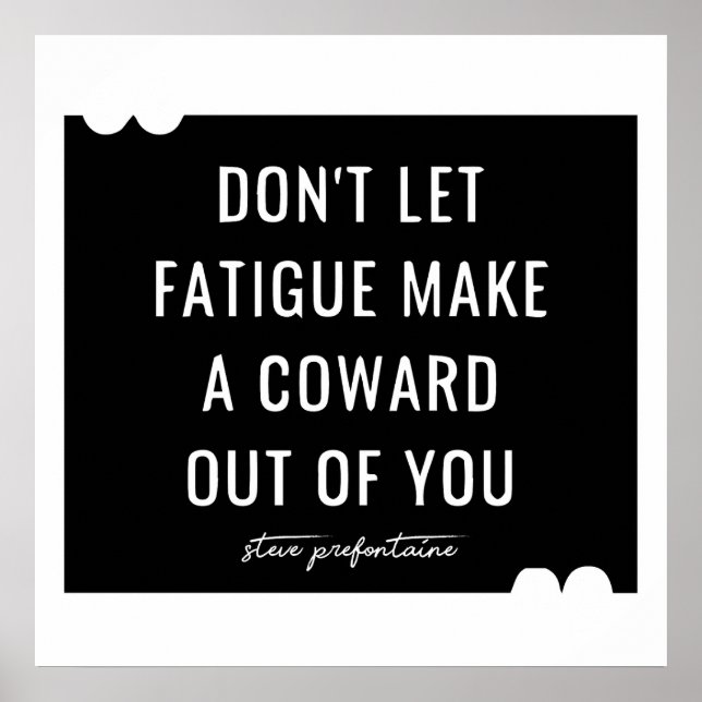 Poster Steve Prefontaine Cote (Frente)