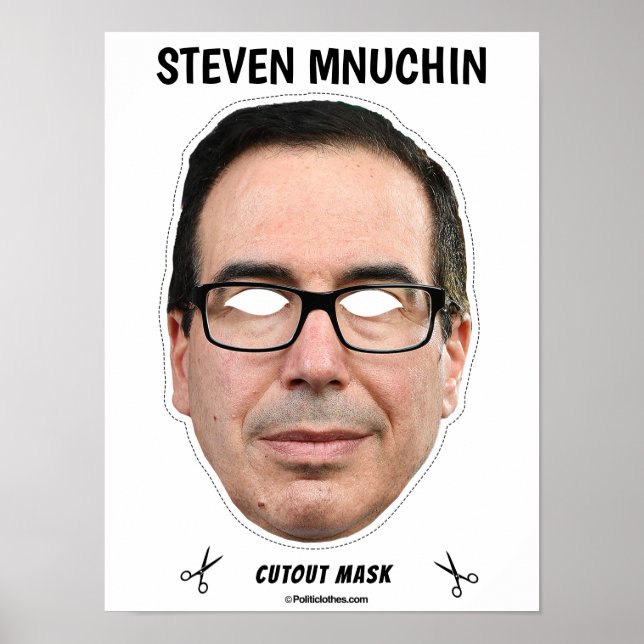 Poster STEVEN MNUCHIN Halloween Mask (Frente)