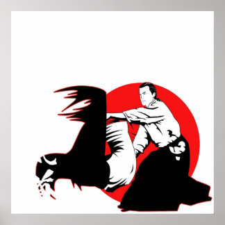 POSTER STEVEN SEAGAL AIKIDO MARTIAL ARTS JAPAN KANJI