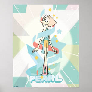 Poster Steven Universe   Gráfico de Caráter Pérola
