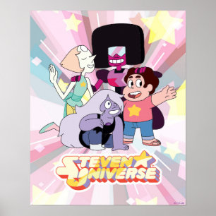 Poster Steven Universe   Grupo Crystal Gem Huddle