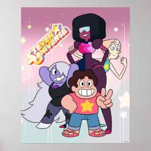 Poster Steven Universe   Grupo Crystal Gem Pose