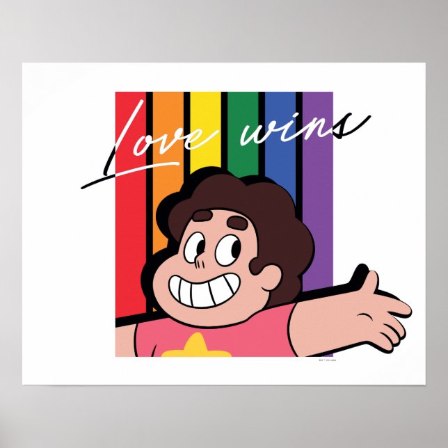 Poster Steven Universe - O amor ganha (Frente)