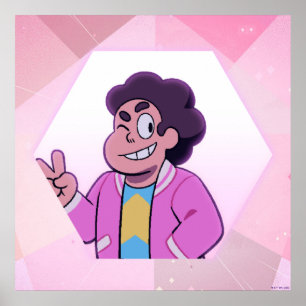 Poster Steven Universe   Retrato de diamante rosa