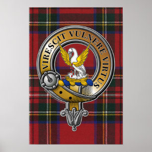 Poster Stewart Tartan & Crachá