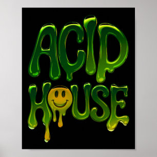 Poster Stic Slimd House Rave Electronic Music Lovers