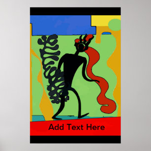 Poster Stick Man, Adicionar texto