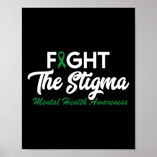Poster Stigma Mental Health Problems Mental Health Aw (Frente)