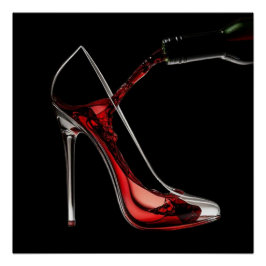 Pôster Stiletto e Bar de vinho