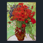 Poster Still Life Red Poppies and Daisies by van Gogh<br><div class="desc">This painting titled, Still Life Red Poppies and Daisies is made by the famous artist, Vincent van Gogh. About Vincent van Gogh Vincent van Gogh saw color as the chief symbol of expression. There is a reason his art connects with the viewers, because van Gogh was determined to give happiness...</div>
