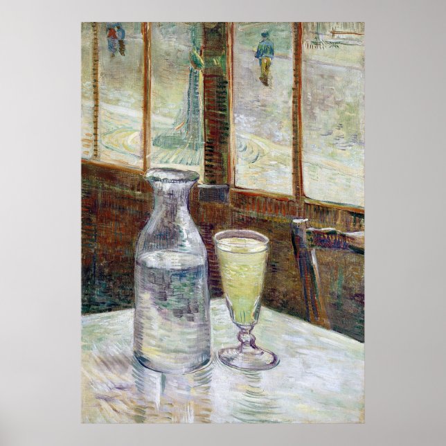 Pôster Still Life with Absinthe, Vincent Van Gogh (Frente)