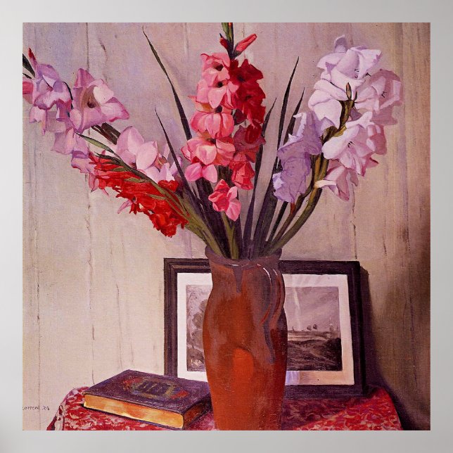 Poster Still Life with Gladioli (Frente)