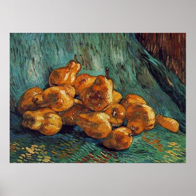 Poster still life with Pears,Van Gogh (Frente)