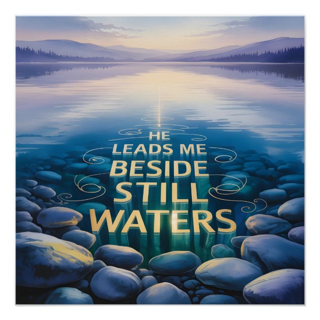 Pôster Still Waters Christian Poster (Frente)