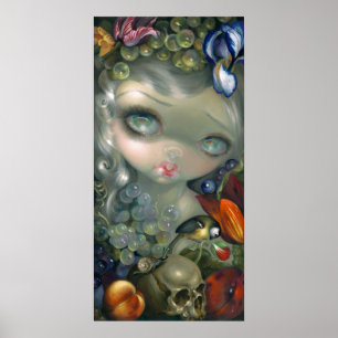 Pôster Stilleven mim: De Slak do en Schedel da ARTE do