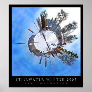 Poster Stillwater Winter Polar Panoramic