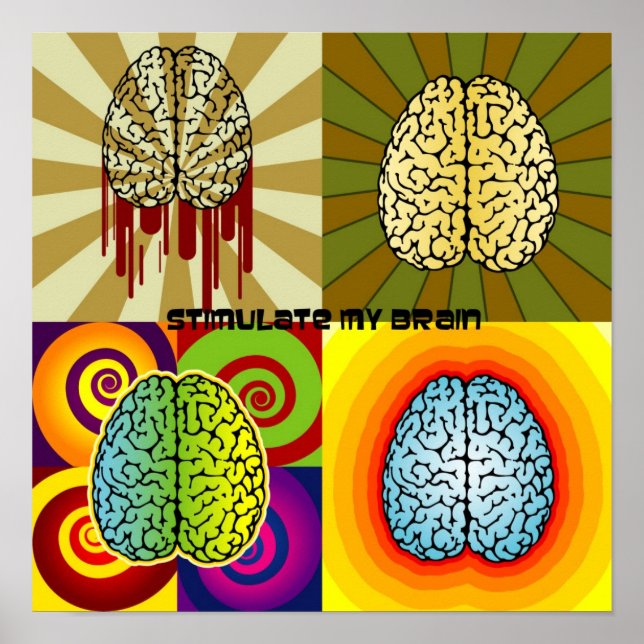 Poster Stimulate my brain (Frente)