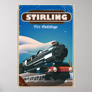 Pôster Stirling Scotland Vintage poster.