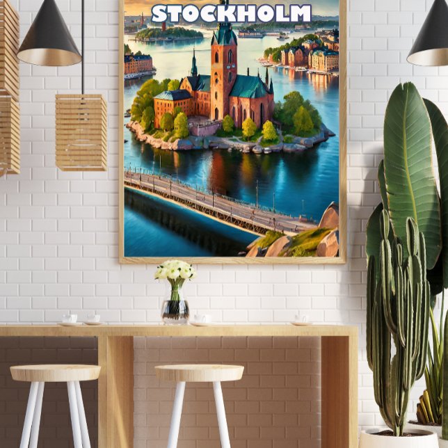 Poster Stockholm, perle scandinave (Criador carregado)