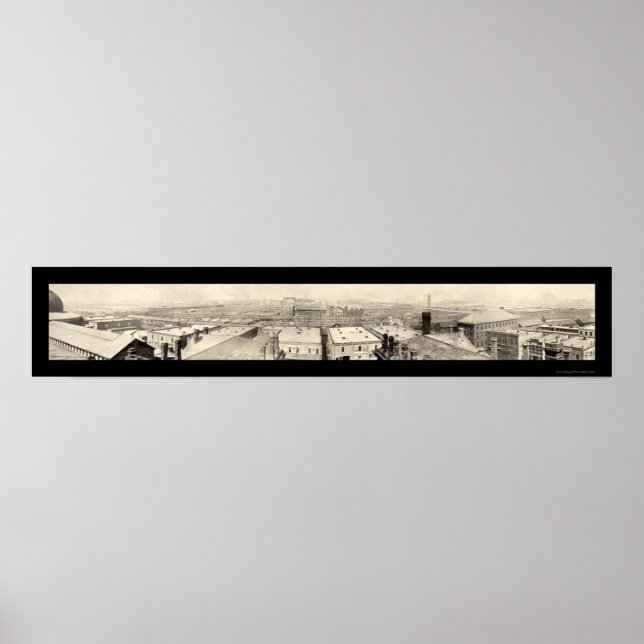 Pôster Stockyards Chicago Photo 1899 (Frente)