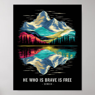 Poster Stoeca Philosoper Cita Estoicismo Livre Corajoso