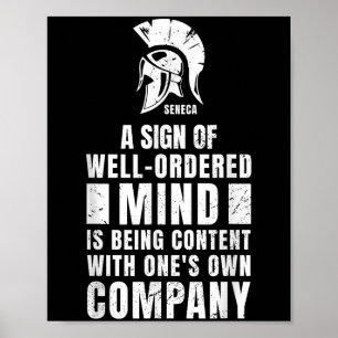 Poster Stoic Cotação Seneca Stoicismo Filosofia Romana Fi