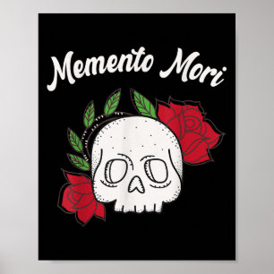 Poster Stoic Filosofia Memento Mori Amor Fati Skull Stoi