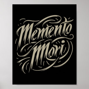 Poster Stoic Filosofia Memento Mori Amor Fati Skull Stoi