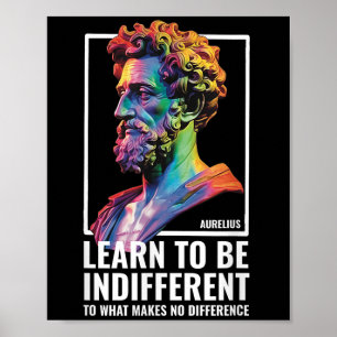 Poster Stoic Philosopher Wisdom Marcus Aurélio Filosoph