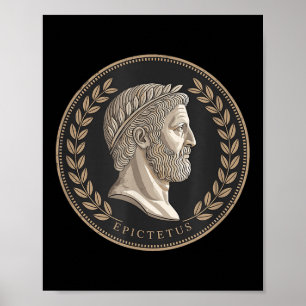 Poster Stoic Roman Epictetus Bust