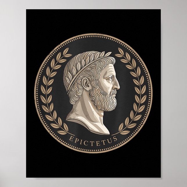 Poster Stoic Roman Epictetus Bust (Frente)