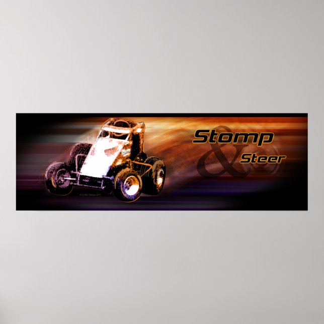 Poster Stomp & Steer (Frente)