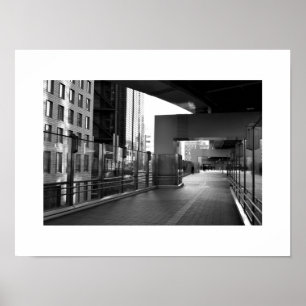 Poster Stone and Glass: Shiodome Business District, Tokyo